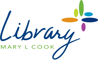 colorful library logo